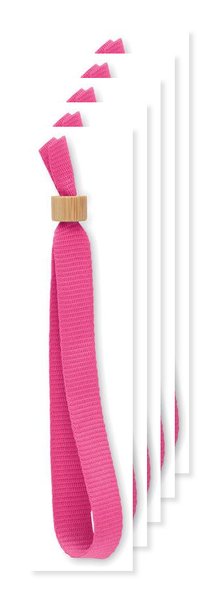 Pack de 50 GiftRetail MO6706 - FIESTA Bracelet en polyester RPET