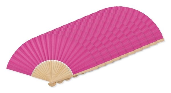 Pack of 100 GiftRetail MO6828 - FANNY PAPER Elegant Bamboo and Paper Handheld Fan