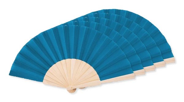 Pack de 5 GiftRetail MO9532 - FANNY WOOD Eventail manuel