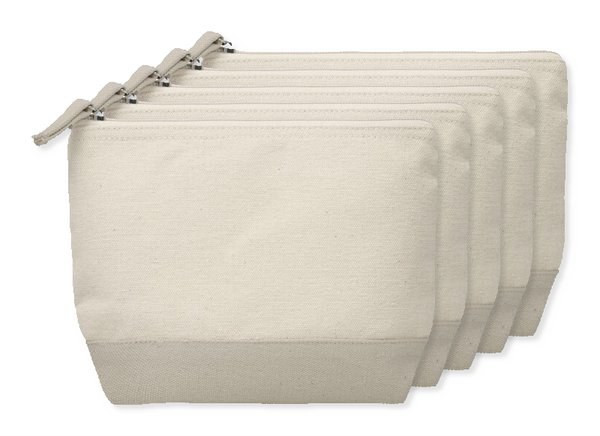 Pack de 50 GiftRetail MO9815 - KLEUREN Trousse en coton bicolore