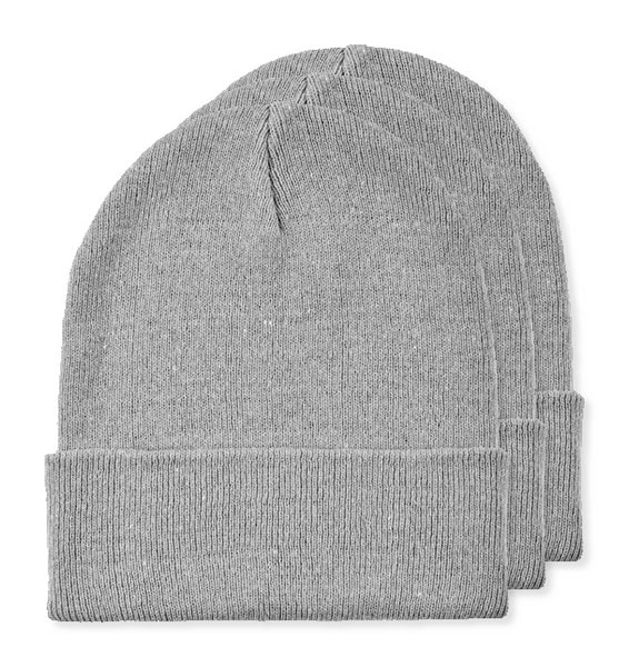 Pack de 3 GiftRetail MO2705 - BEANIX Bonnet tricoté avec revers