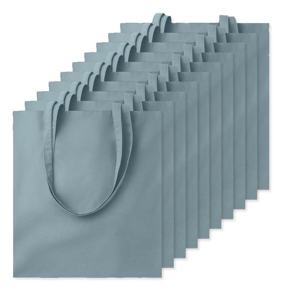Pack de 100 GiftRetail MO9268 - COTTONEL COLOUR + Sac shopping coton 140gr/m²