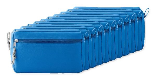 Pack de 10 GiftRetail MO9345 - NEW & SMART Trousse de toilette sans PVC