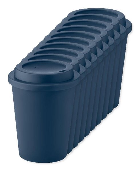 Pack de 10 GiftRetail MO6582 - NOLA Gobelet double paroi PP 300 ml