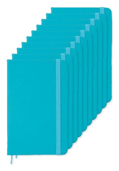 Pack de 10 GiftRetail MO1800 - NOTELUX Carnet A6 96 pages lignées