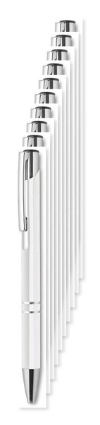 Pack de 10 GiftRetail MO8893 - BERN Stylo bouton poussoir