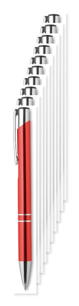 Pack de 10 GiftRetail MO8893 - BERN Stylo bouton poussoir