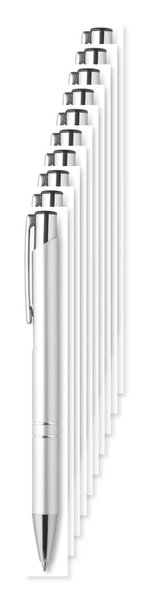 Pack de 10 GiftRetail MO8893 - BERN Stylo bouton poussoir
