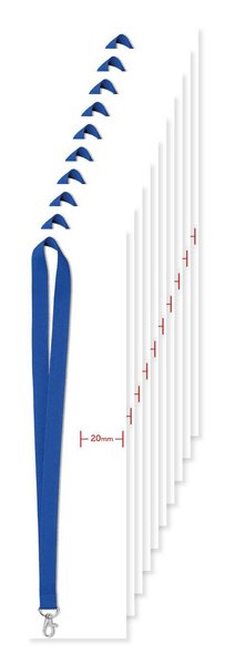 Pack de 100 GiftRetail MO9058 - SIMPLE LANY Tour de cou  20 mm