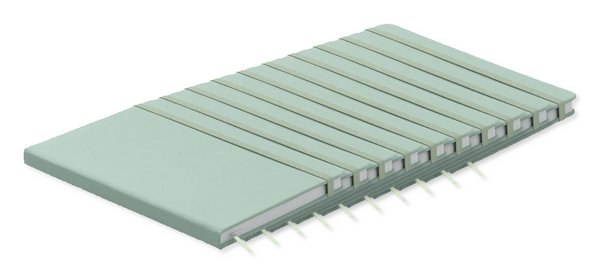 Pack of 10 GiftRetail MO1804 - ARCONOT Premium A5 Notebook with Elastic Closure