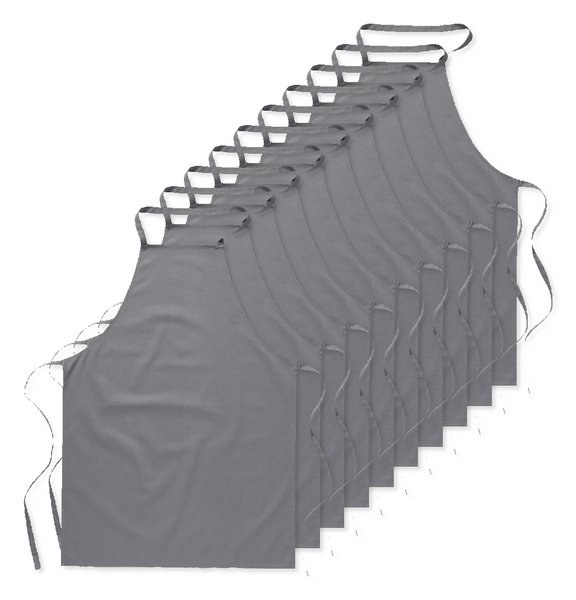 Pack de 10 GiftRetail MO7251 - KITAB Tablier en Coton Polyvalent pour Cuisine et Jardinage
