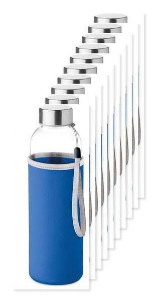 Pack de 100 GiftRetail MO9358 - UTAH GLASS Bouteille en verre 500ml