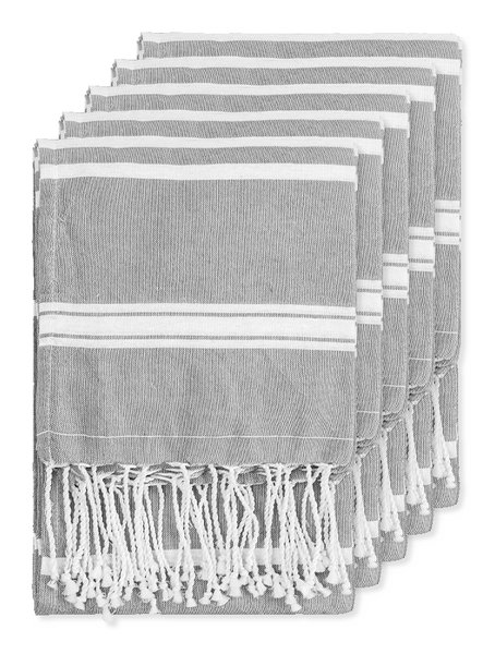 Pack de 5 Goya 39000 - Pareo Fouta 90x180 cm, Coton et Polyester ZANZIBAR