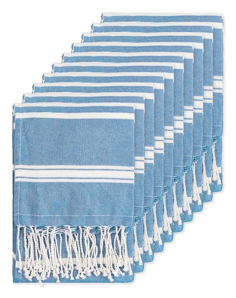 Pack de 10 Goya 39000 - Pareo Fouta 90x180 cm, Coton et Polyester ZANZIBAR