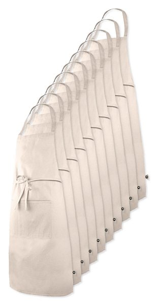 Pack de 10 Goya 50546 - Tablier en coton recyclé 140gr/m2 WATERFALL