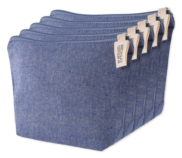 Pack de 5 Goya 50617 - Trousse de toilette en coton recyclé 100% TETIAROA