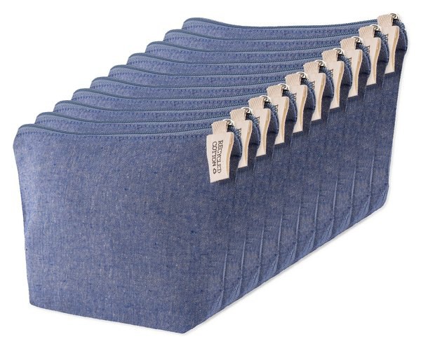Pack de 10 Goya 50617 - Trousse de toilette en coton recyclé 100% TETIAROA