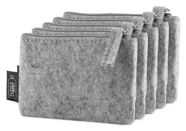 Pack de 5 Goya 53523 - Porte-monnaie en feutre RPET 100% certifié ROVER