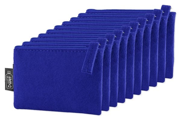 Pack de 10 Goya 53523 - Porte-monnaie en feutre RPET 100% certifié ROVER