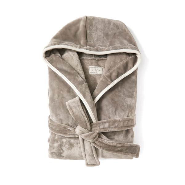 Vinga V4950G - Peignoir en peluche de luxe VINGA Louis GRS RPET taille S-M
