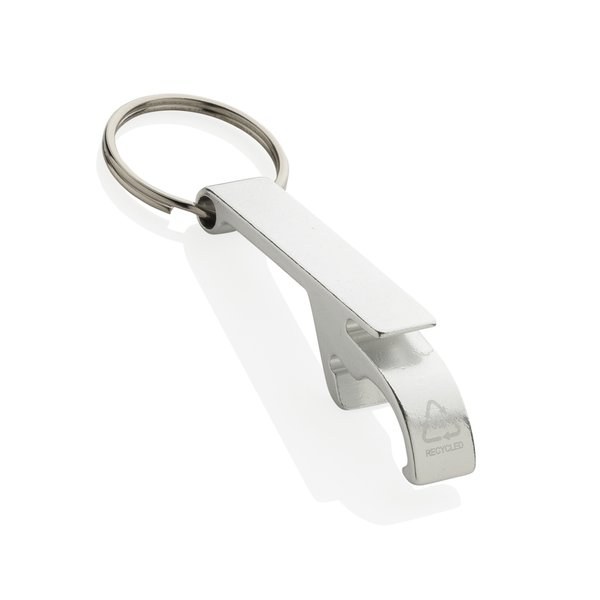 XD Collection P191.72 - Décapsuleur et ouvre-boîte en aluminium recyclé certifié RCS