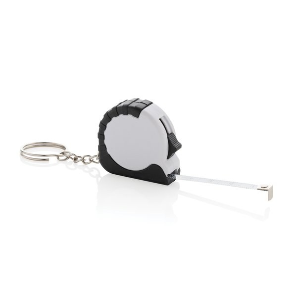 XD Collection P191.73 - MeasureMate RCS mètre ruban en ABS recyclé de 1 mètre porte-clés