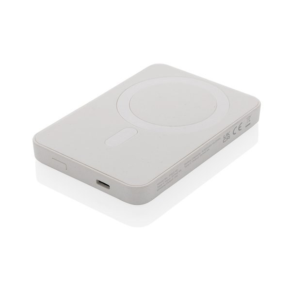 XD Collection P322.40 - Magnetix RCS powerbank magnétique en plastique recyclé de 5000 mAh