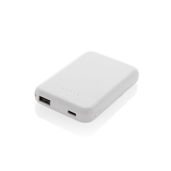 XD Collection P322.59 - Batterie externe magnétique 5000 mAh 5W en plastique recyclé Stellar RCS