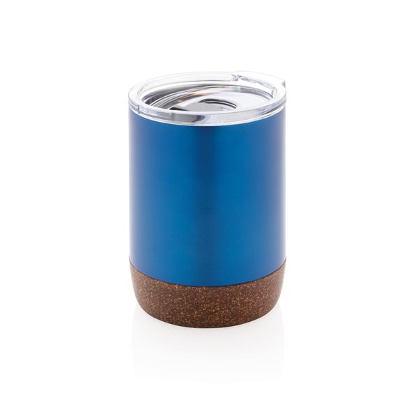 XD Collection P435.05 - Tasse à café sous vide en acier recyclé avec bouchon en liège.