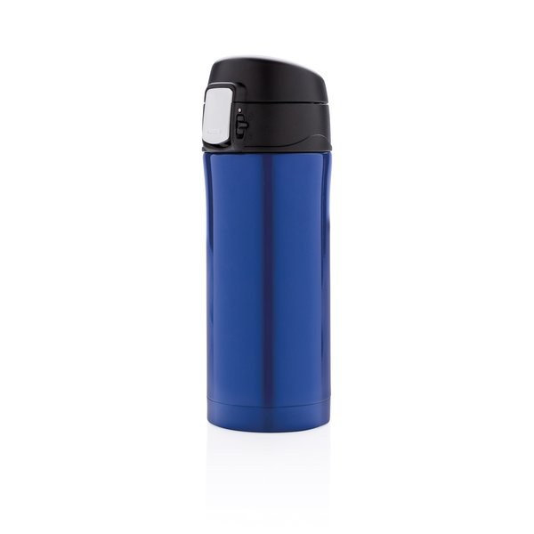 XD Collection P435.06 - Mug isotherme sous vide à verrouillage facile en acier inoxydable recyclé certifié RCS