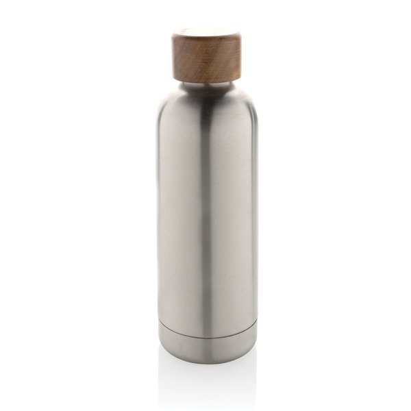 XD Collection P435.53 - Bouteille isotherme en acier inoxydable recyclé certifié RCS Wood
