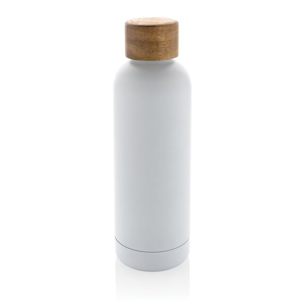 XD Collection P435.53 - Bouteille isotherme en acier inoxydable recyclé certifié RCS Wood