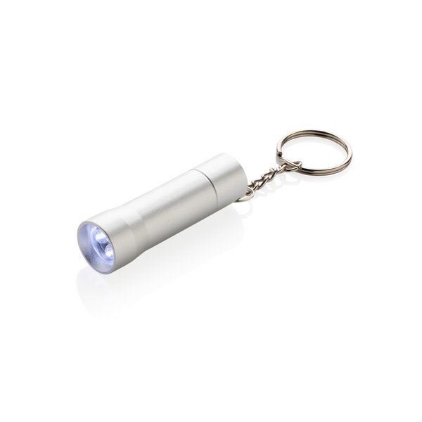 XD Collection P514.04 - Lampe de poche porte-clés en aluminium recyclé Flash RCS