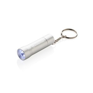 XD Collection P514.04 - Lampe de poche porte-clés en aluminium recyclé Flash RCS