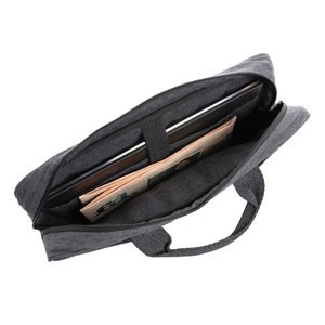 XD Collection P732.11 - Sacoche d'ordinateur portable en coton recyclé Laluka AWARE™ de 15,4 pouces.