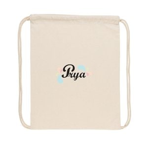 XD Collection P762.63 - Sac à dos à cordon en coton recyclé Impact AWARE™ 145g