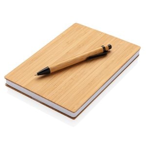 XD Collection P772.15 - Ensemble carnet et stylo en bambou A5
