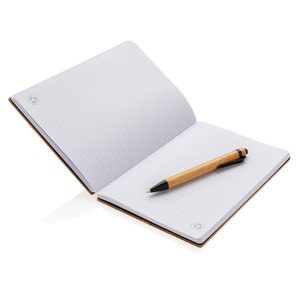 XD Collection P772.15 - Ensemble carnet et stylo en bambou A5