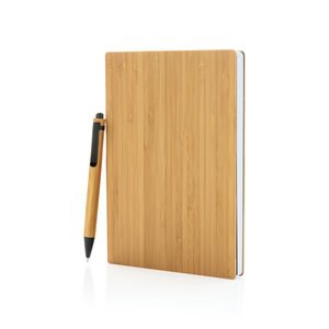 XD Collection P772.15 - Ensemble carnet et stylo en bambou A5