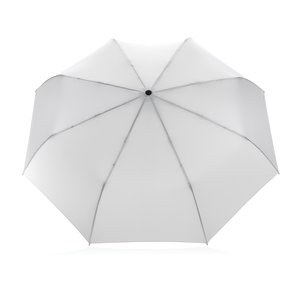 XD Collection P850.61 - Parapluie 21" Impact AWARE™ RPET 190T en bambou à ouverture/fermeture automatiques