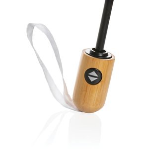 XD Collection P850.61 - Parapluie 21" Impact AWARE™ RPET 190T en bambou à ouverture/fermeture automatiques