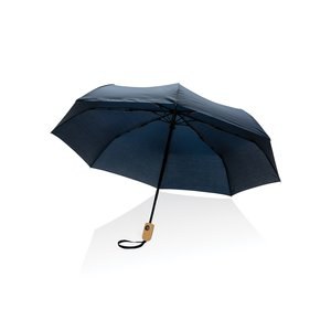 XD Collection P850.61 - Parapluie 21" Impact AWARE™ RPET 190T en bambou à ouverture/fermeture automatiques