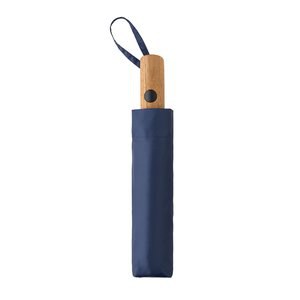 XD Collection P850.70 - Parapluie mini auto-ouvert Kaycey 21" AWARE™ RPET en bois d'acacia