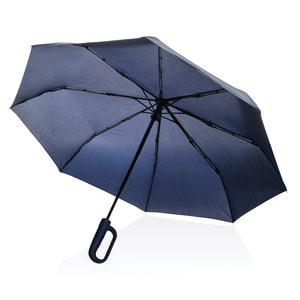 XD Collection P850.71 - Parapluie Yara 21" AWARE™ RPET couleur unie avec mousqueton