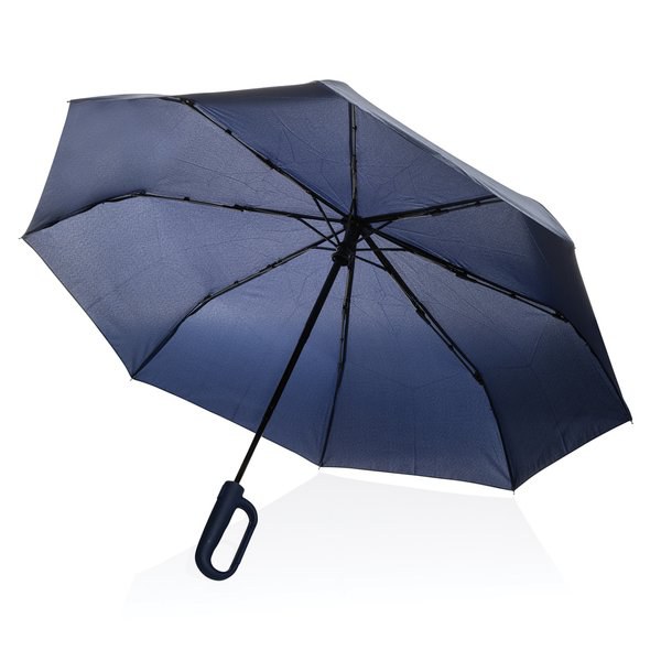 XD Collection P850.71 - Parapluie Yara 21" AWARE™ RPET couleur unie avec mousqueton