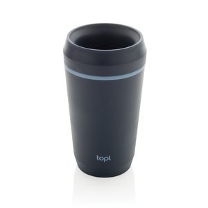 Topl RBTGP12 - Gobelet en plastique recyclé Topl avec couvercle breveté 360 354 ml