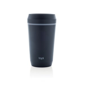 Topl RBTGP12 - Gobelet en plastique recyclé Topl avec couvercle breveté 360 354 ml