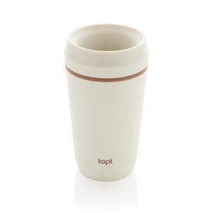 Topl RBTGP12 - Gobelet en plastique recyclé Topl avec couvercle breveté 360 354 ml