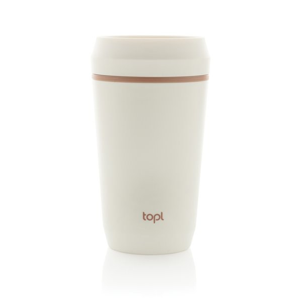 Topl RBTGP12 - Gobelet en plastique recyclé Topl avec couvercle breveté 360 354 ml