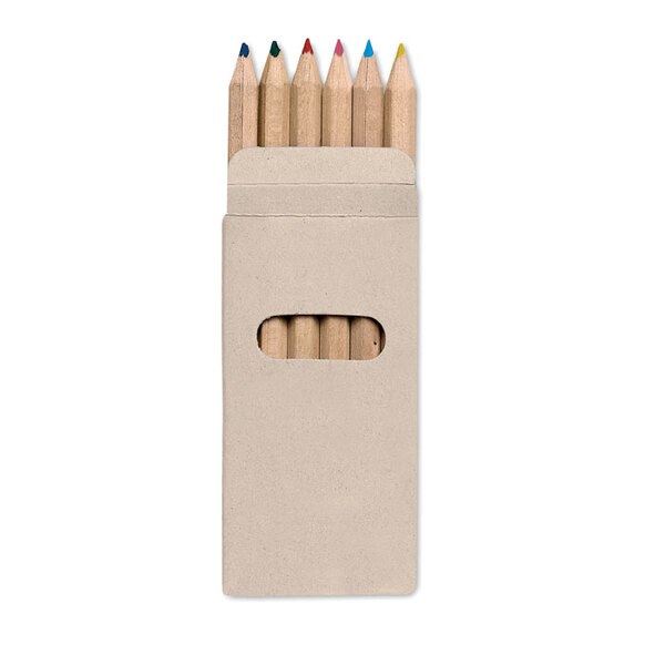 ABIGAIL 6 Crayons de couleur - GiftRetail KC2478